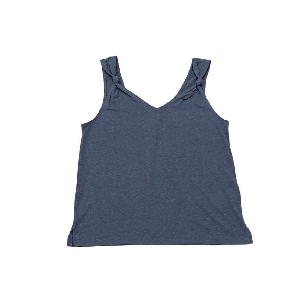 Madewell Knotted Strap Linen Blend Tank Size XS